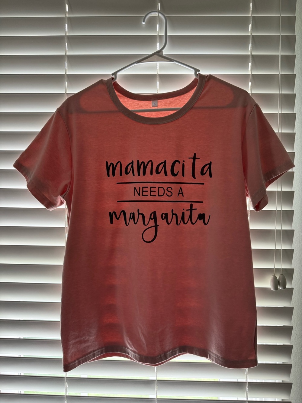 Mamacita Needs a Margarita Coral Graphic Tee